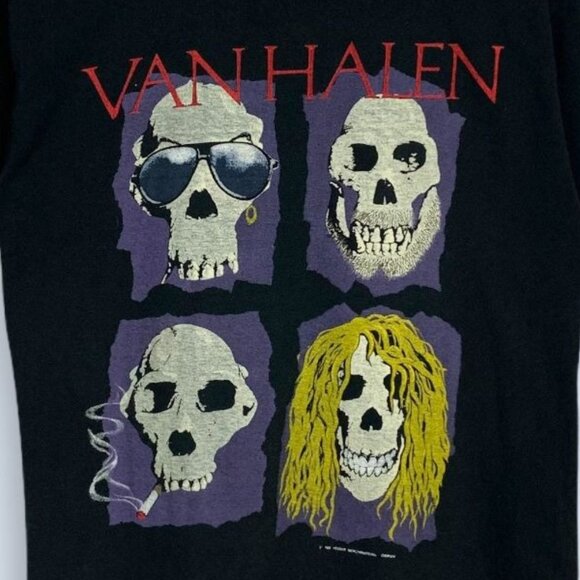 1988 Van Halen OU812 World Tour Graphic T-Shirt Rock Concert Music Fan Tee 152 - Picture 2 of 5